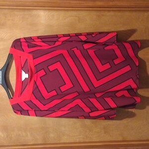 Liz Claiborne Squareneck Top 3/4 Sleeve